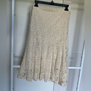 Melissa Paige Floral Lace Skirt